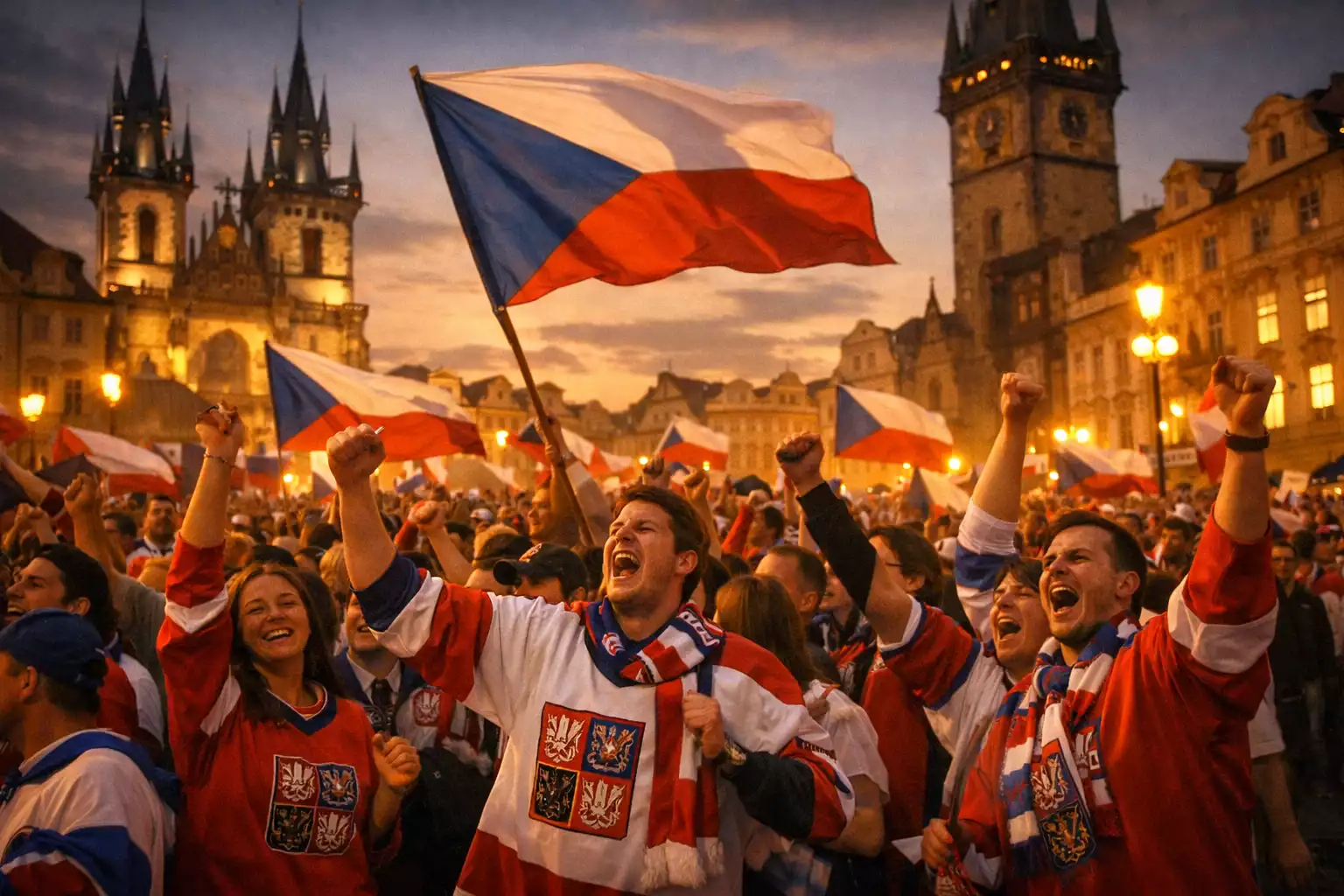 Historické momenty českého hokeje se zlatými medailemi a fanoušky